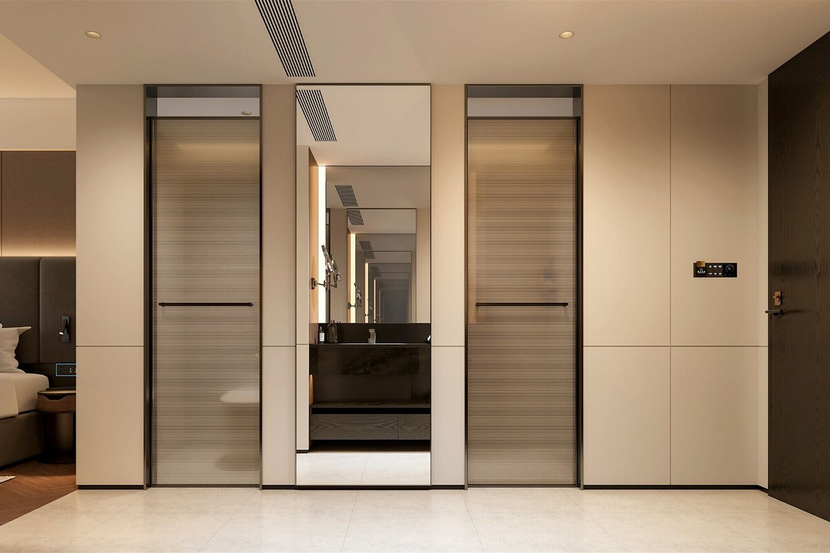 In-room safe, desk, laptop workspace, blackout drapes