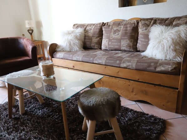 Living area - South-facing chalet - 10 guests (Valloire)