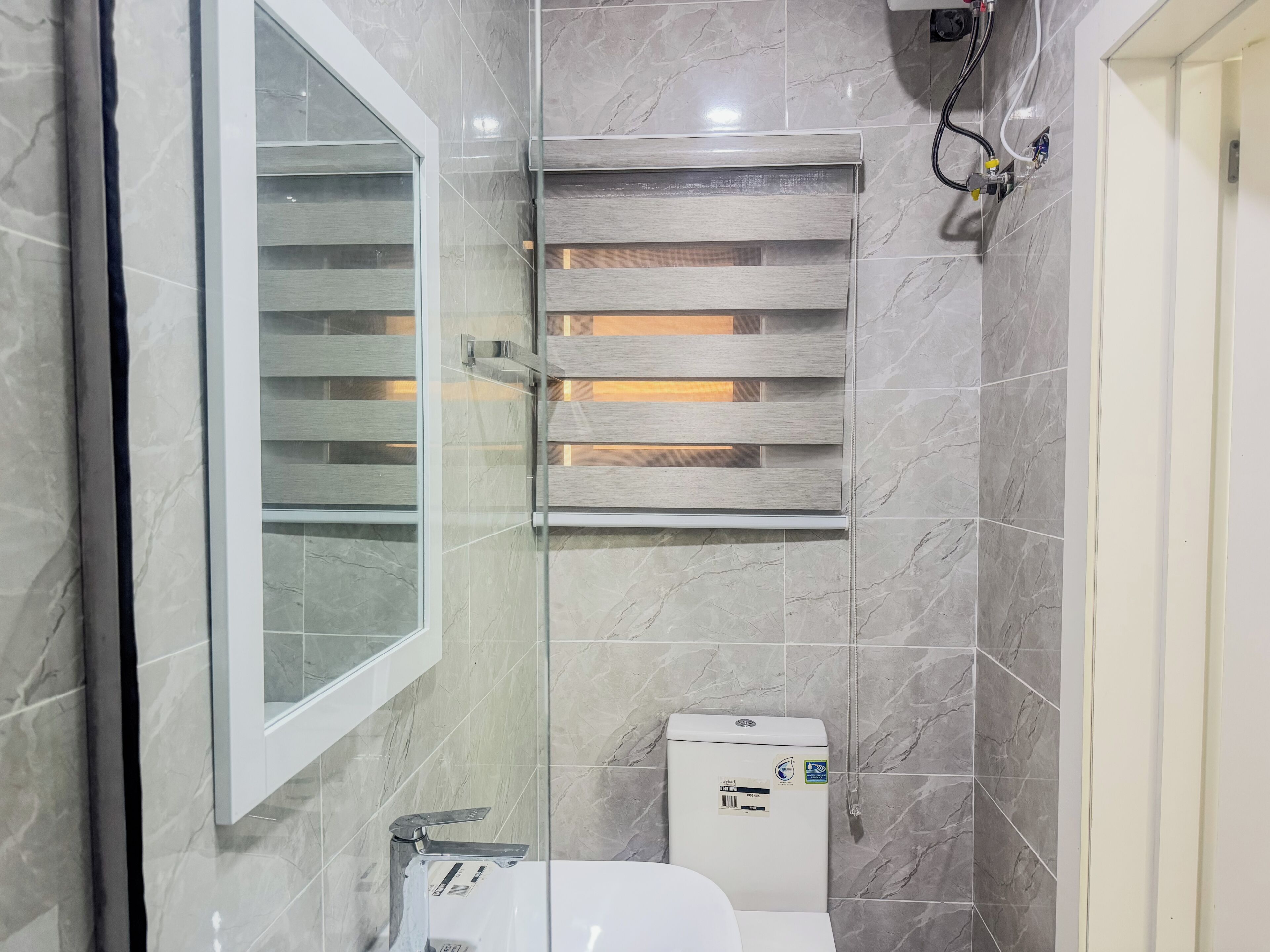 Towels, soap, toilet paper