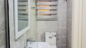 Towels, soap, toilet paper