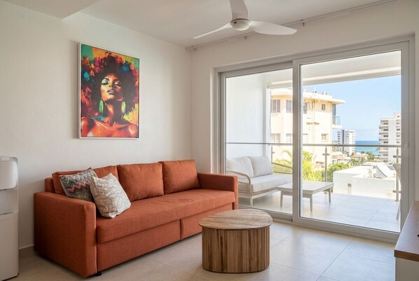 Living area - Quiet Beach Apt with Pool & Balcony (Cabarete)