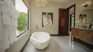 Towels, soap, toilet paper