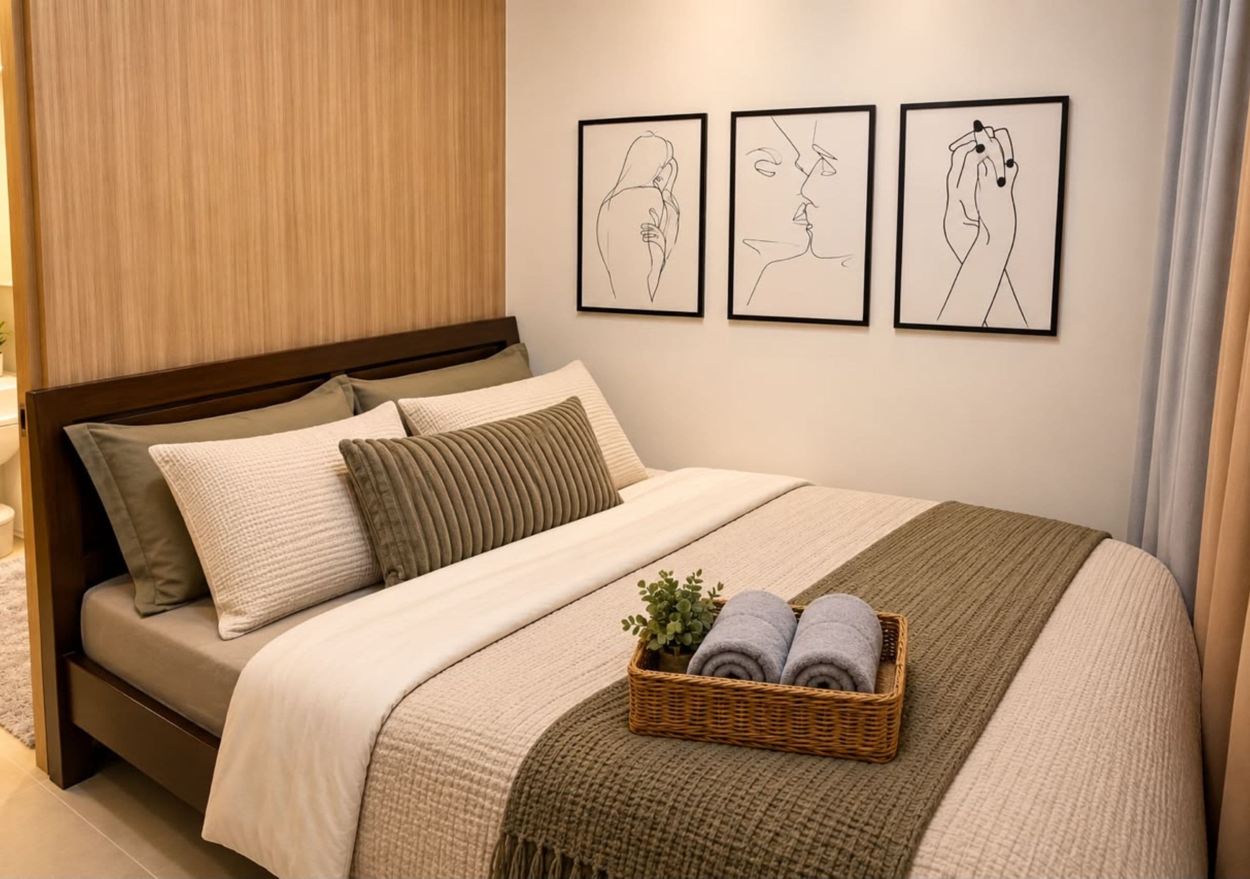 1 bedroom, desk, iron/ironing board, WiFi (free)