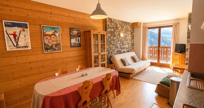 Charming apartment in Valmeinier 1800—at the base of the slopes / across from the ESF