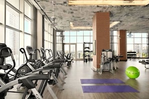 Fitness facility - Charming 2 bedroom apartment with ocean view in Hollywood Beach (Hollywood)