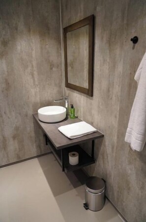 Habitación básica doble, vistas a la montaña | Baño