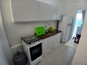 Deluxe Apartment, Balcony, Beach View | Private kitchen - SHB - Vista incrível  e Pé na Areia  (Guarujá)