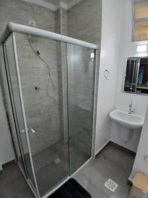 Deluxe Apartment, Balcony, Beach View | Bathroom - SHB - Vista incrível  e Pé na Areia  (Guarujá)