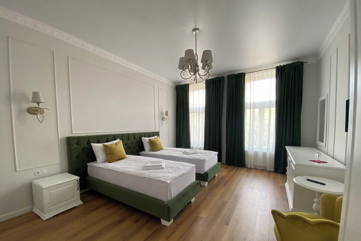 Deluxe Twin Room, Non Smoking, City View | Premium bedding, Select Comfort beds, minibar, in-room safe