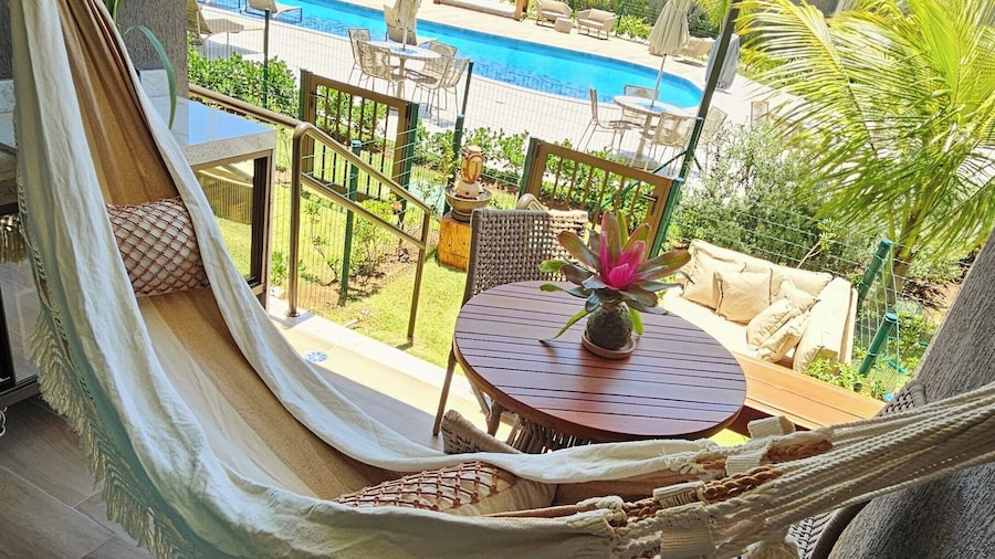 Jardim Privativo -4' Praia- Petfriendly