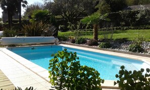 Piscine extérieure, piscine chauffée