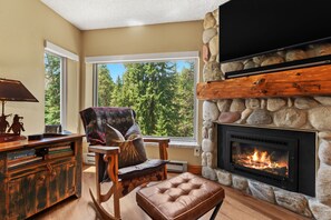 Living area - 2BR Breckenridge Retreat | River Views, Pool & Hot Tubs Near Ski Lift (Breckenridge)