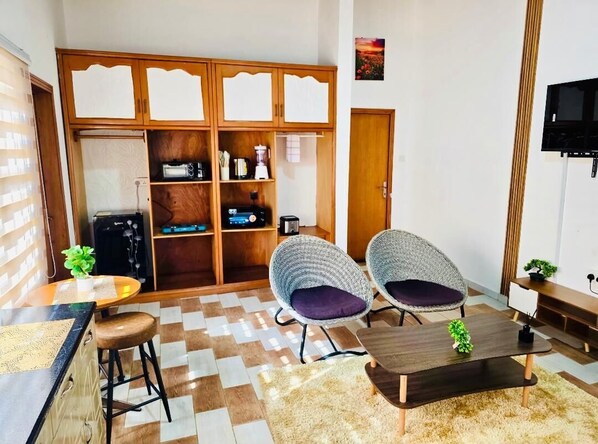 Interior - Cozy 1 BR Furnished Apartment With Private bath & Premium Amenities (Accra)