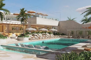 Pool - Beachfront South Beach King Studio Suite | Walk to Beach & Collins Ave (Miami Beach)