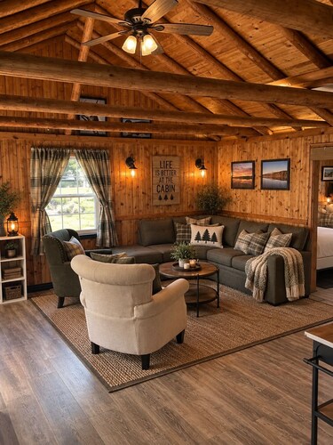Lakefront 1-Bedroom Cabin Cozy Up North Getaway on Big Bradford Lake