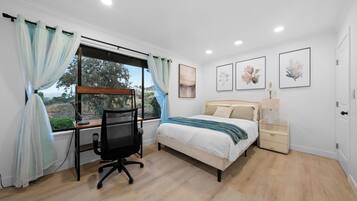 Desk, iron/ironing board, WiFi (free), bed sheets