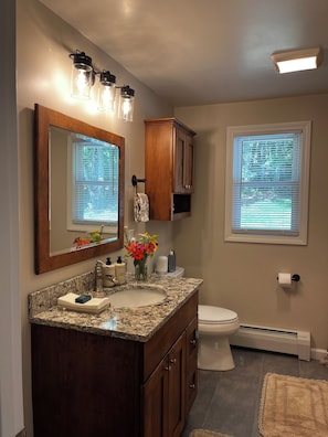 Hair dryer, towels, soap, shampoo - Riverton Retreat Entire Home Farmington River (Colebrook)