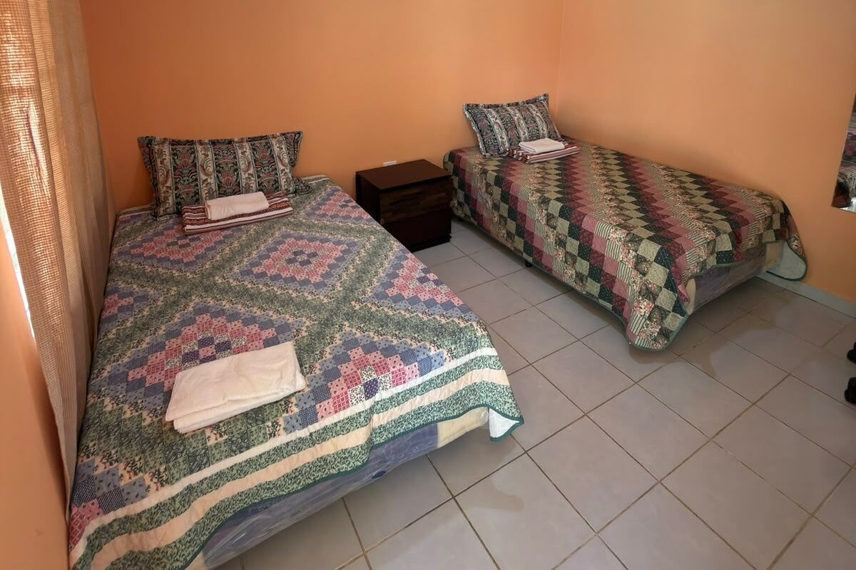 Basic Double Room, Pool Access, Poolside | Minibar, WiFi (free), bed sheets