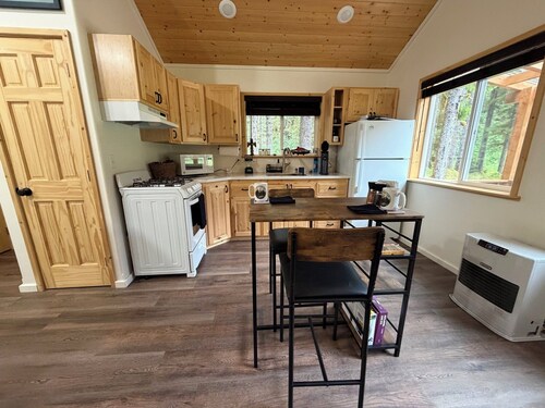 Happy Place Cabin, a soothing 1-bedroom cabin perfect for a relaxing getaway