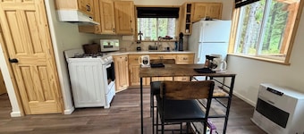 Happy Place Cabin, a soothing 1-bedroom cabin perfect for a relaxing getaway