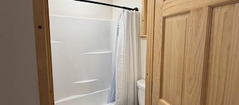 Happy Place Cabin, a soothing 1-bedroom cabin perfect for a relaxing getaway