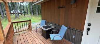 Happy Place Cabin, a soothing 1-bedroom cabin perfect for a relaxing getaway