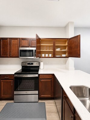 Private kitchen - Luxe Family Suite near Universal Kids Resort, Stonebriar Mall, Legacy West! (Frisco)