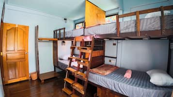 Memory-foam beds, desk, laptop workspace, free WiFi