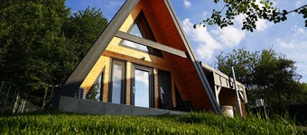 Andrei’s Refugium 2 A-Frame Chalets, Hot Tub & Sauna