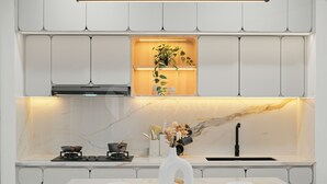 Villa, 3 chambres, vue sur la ville | Cuisine privée
