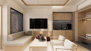 Studio, quang cảnh thành phố | Khu phòng khách