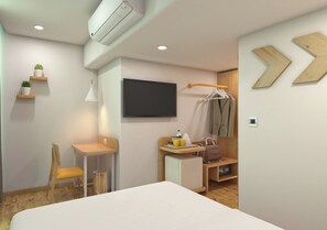 In-room safe, desk, laptop workspace, iron/ironing board - Bloom Hotel Chembur (Mumbai)