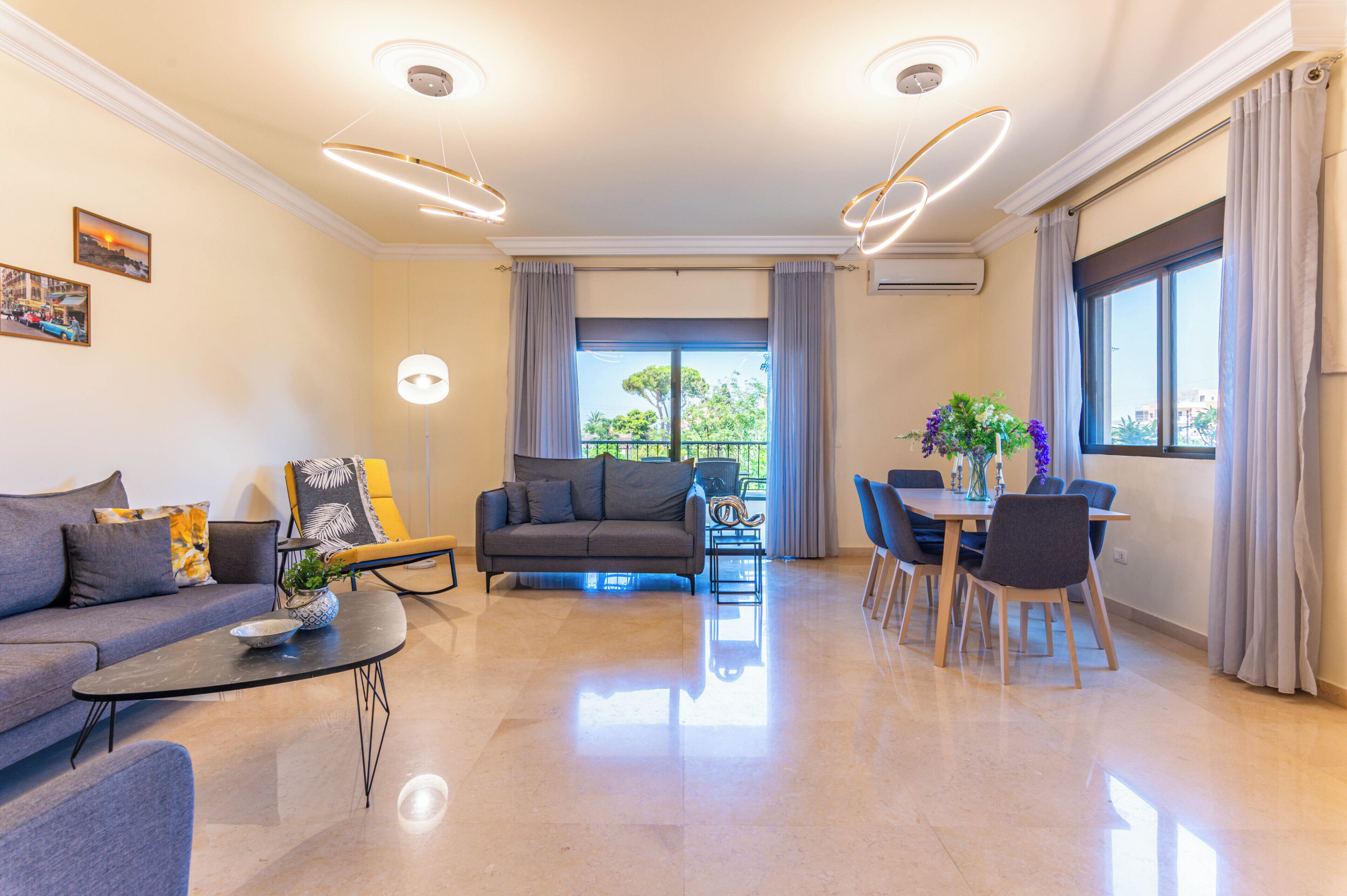 Apartment, 3 Schlafzimmer, Küche, Stadtblick | Wohnzimmer
