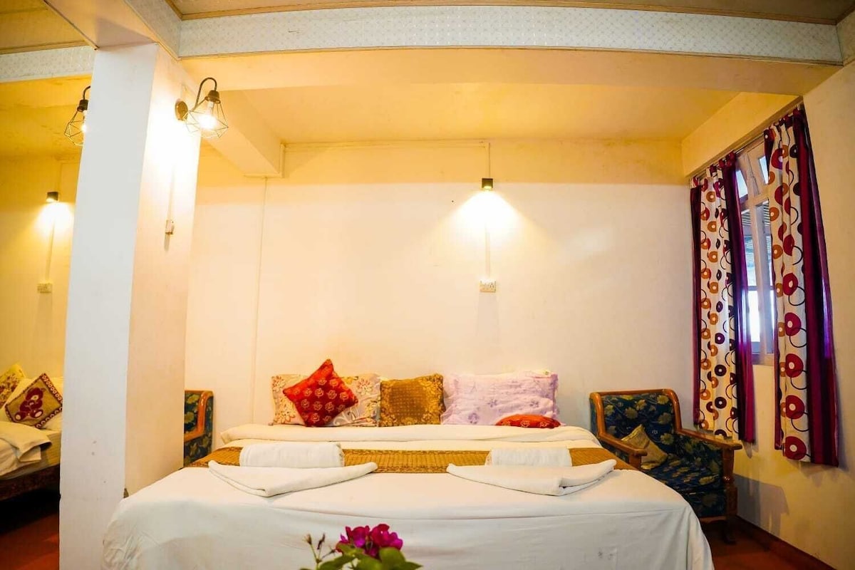 Double Room, Patio, Hill View