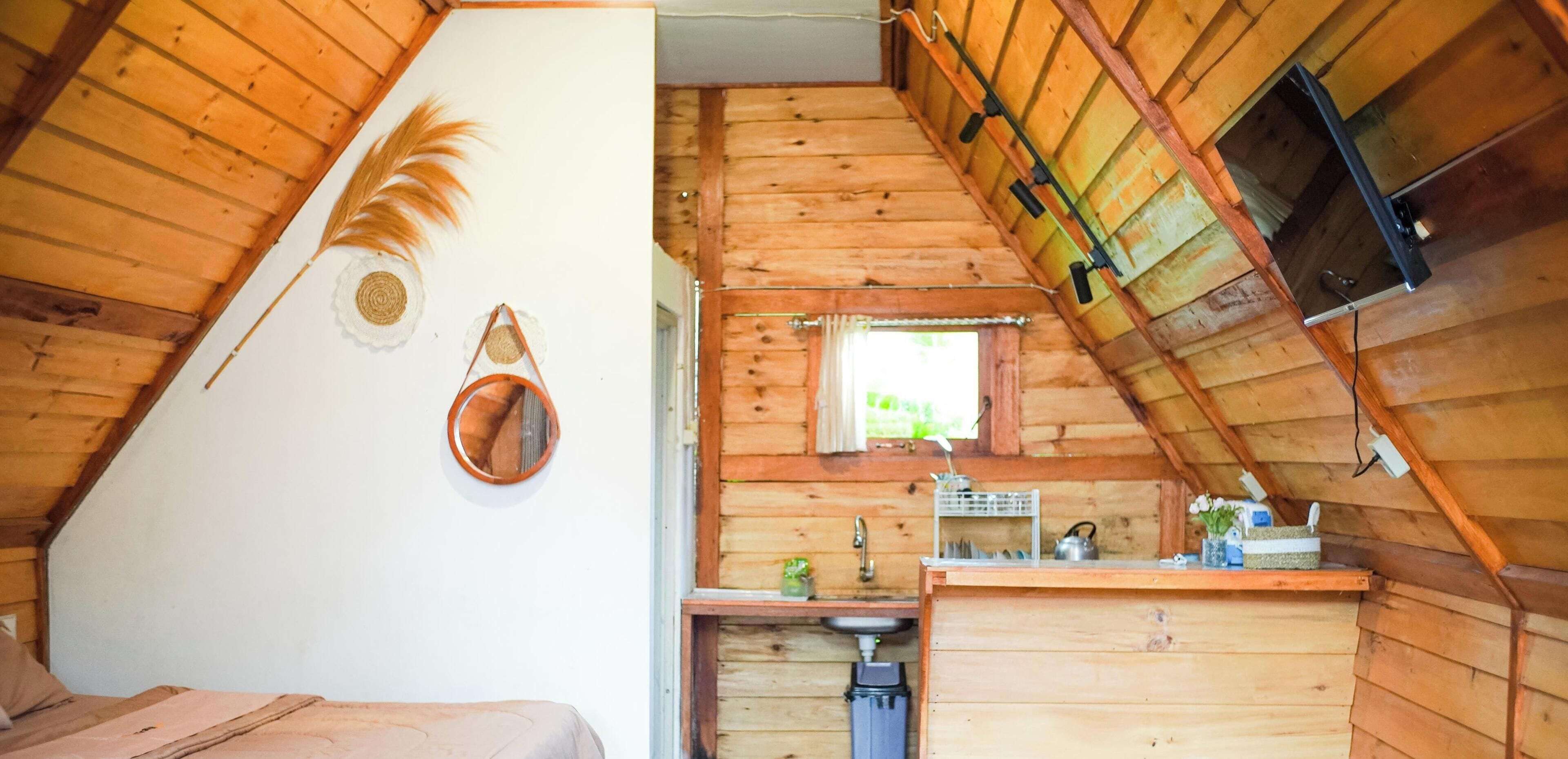 Cabaña, 2 habitaciones, balcón