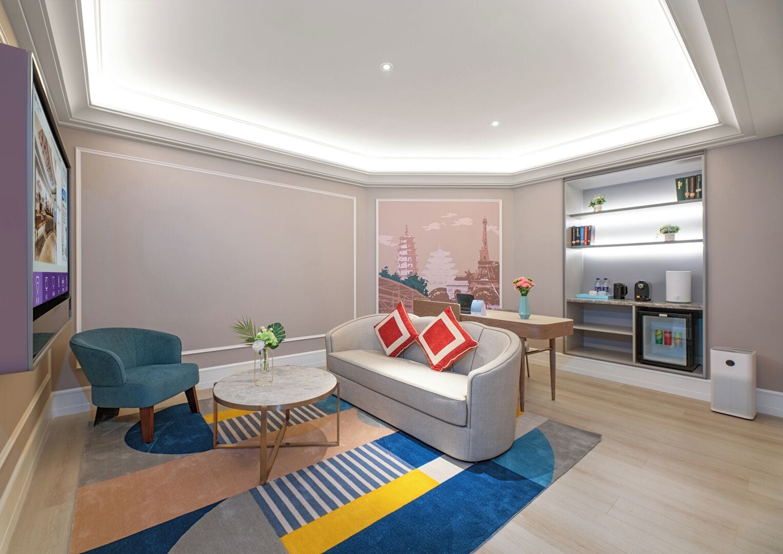 Deluxe Room, 1 King Bed | Free minibar, desk, laptop workspace, free WiFi