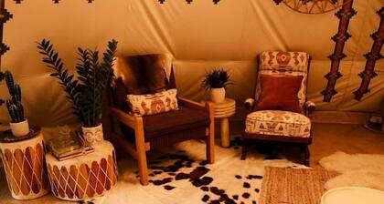 Luxurious Tipi with Insulated Comfort Near Ruidoso in Nogal, New Mexico