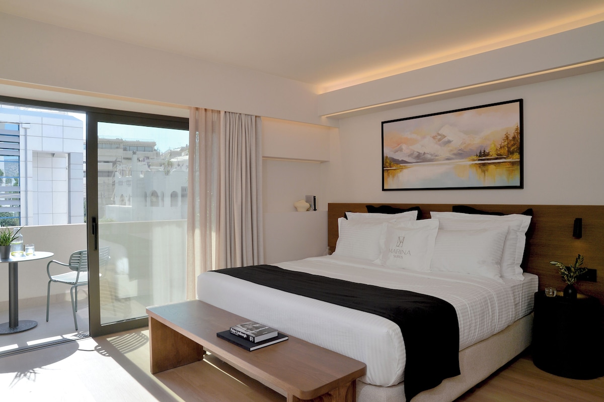 Suite Deluxe, balcone | Biancheria in cotone egiziano, biancheria da letto di alta qualità