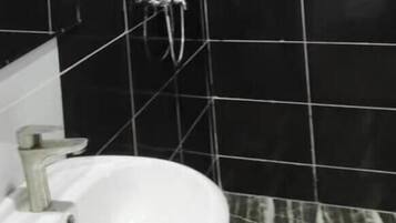 Shower, slippers