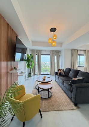 Apartamento, vistas al mar | Zona de estar