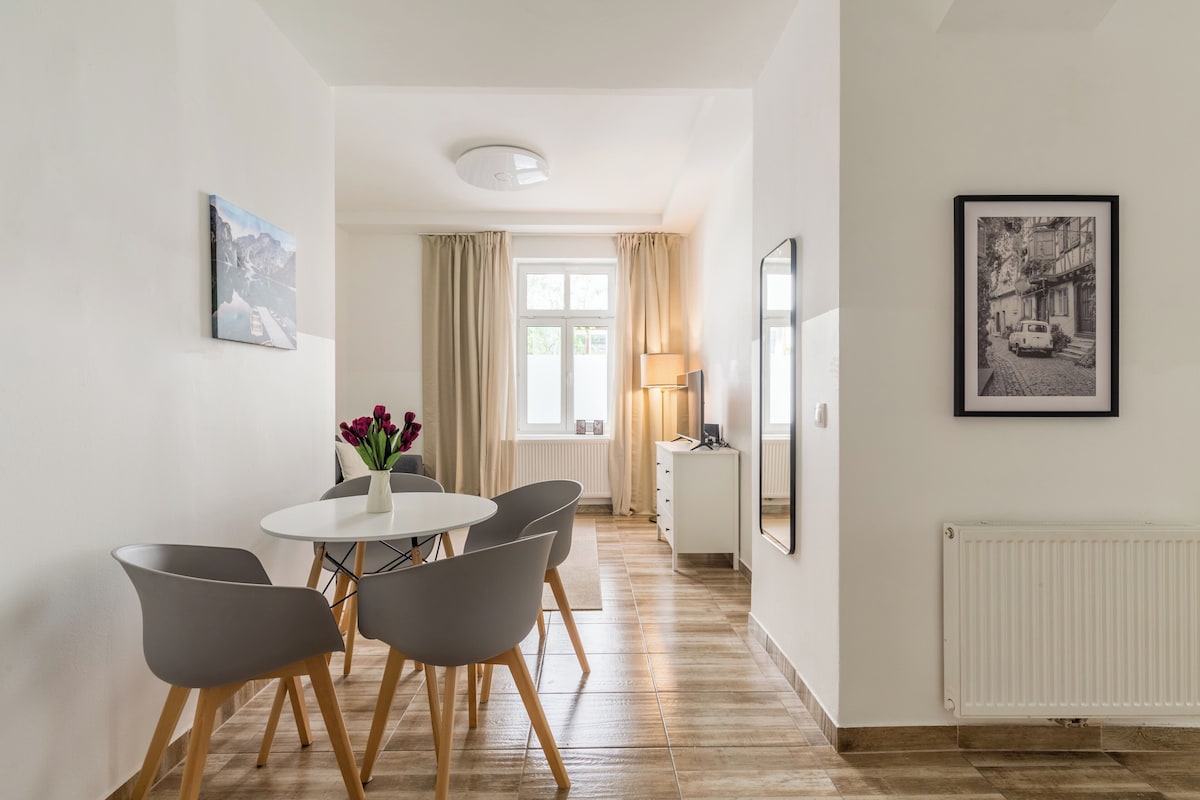 Apartamento luxo | Ferros/tábuas de passar roupa, Wi-Fi de cortesia