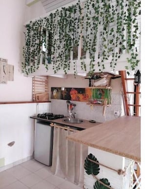 Private kitchen - Fée Grenouille Vacation Rental: Studio (Martigny-le-Comte)