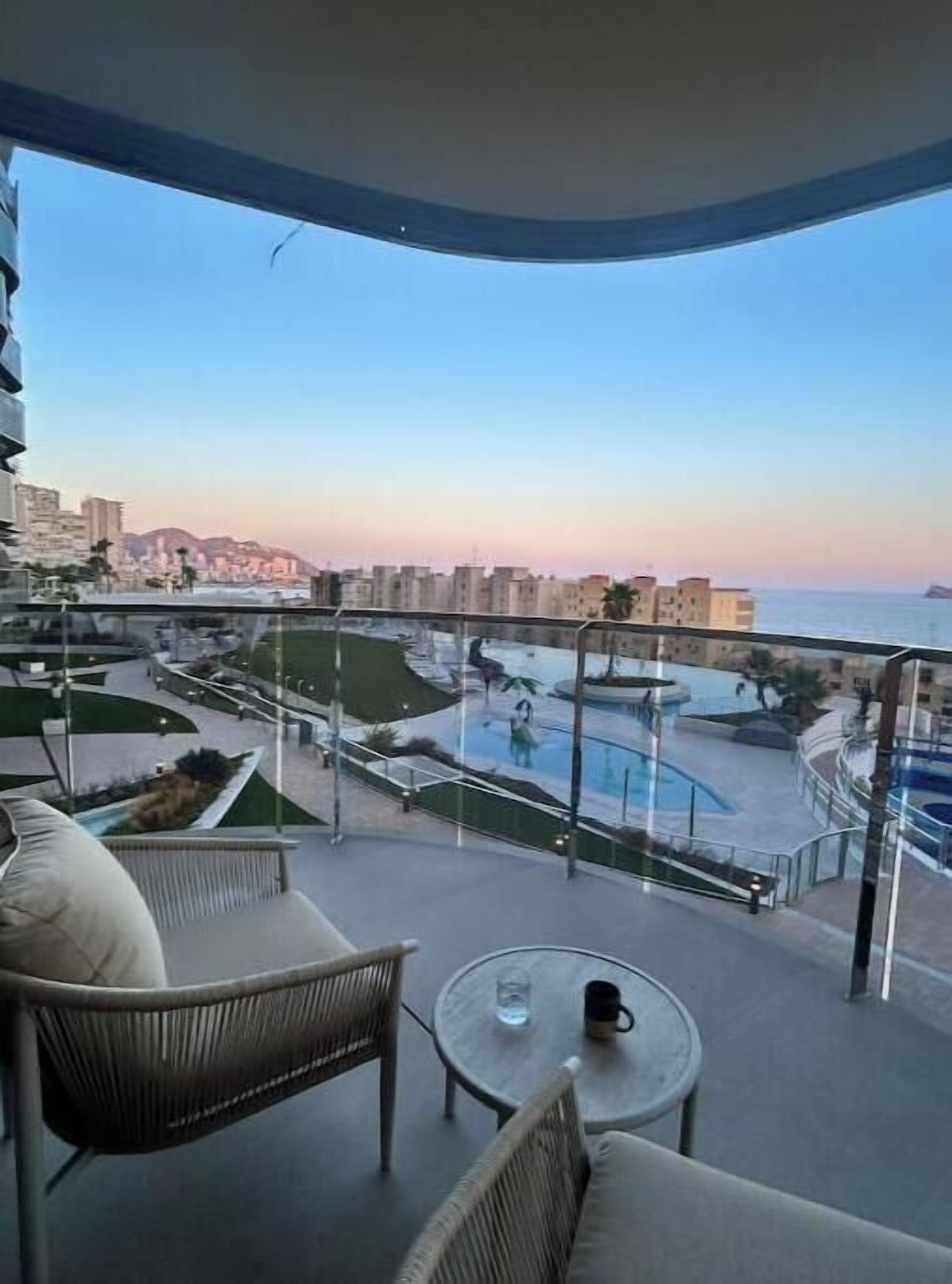 Evening view from balcony