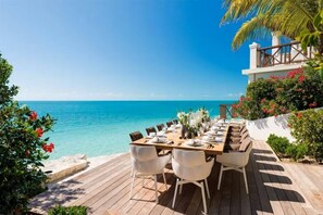 Outdoor dining - Stunning Jewel Estates Turks & Caicos (Providenciales)