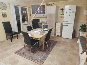 House, 4 Bedrooms, Accessible, Balcony | Dining room - Malmoxie Unic Garden House (Oxie)