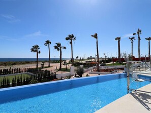Pool - Comfortable apartment, sea view - 6 guests (San Juan de los Terreros)