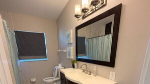 Douche, séchoir à cheveux