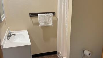 Shower, toilet paper