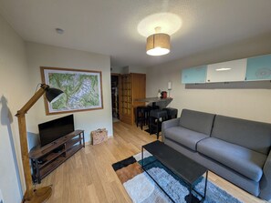 Living area - Studio slopeside, Mont Blanc view (Chamonix-Mont-Blanc)