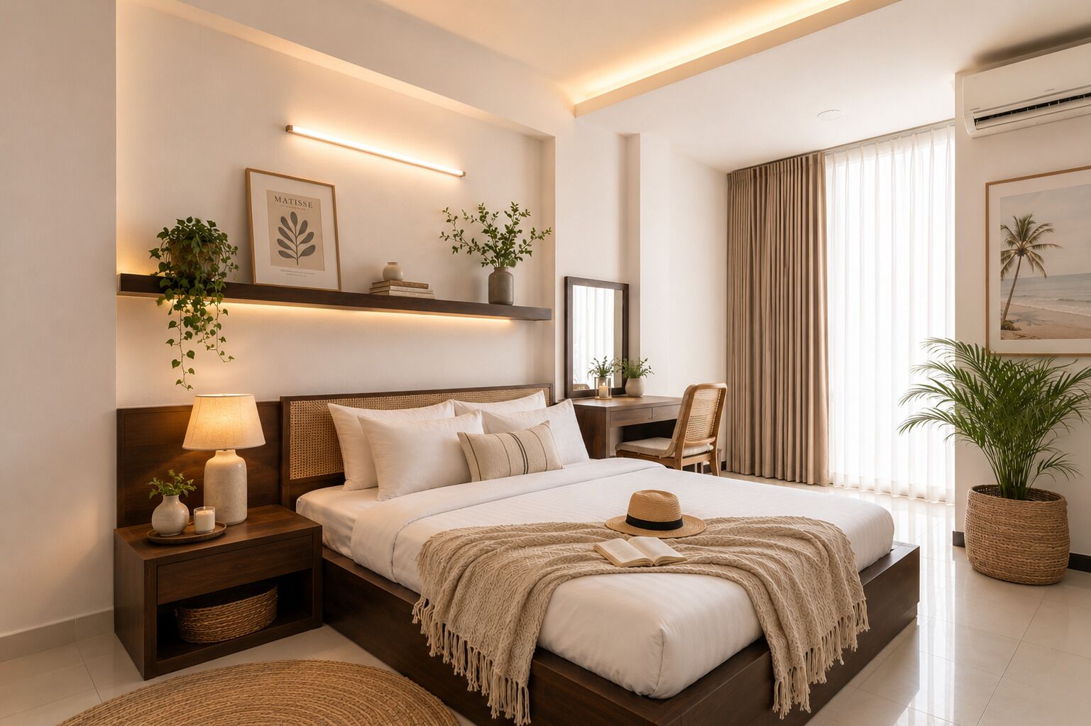 Junior Apartment, City View | Desk, laptop workspace, blackout drapes, soundproofing